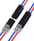 Two Wire Quick Disconnect Connectors for 16-18 AWG Solderless Wiring, No Stripping Required, Fast And Secure Electrical Connections