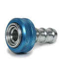 Quick Disconnect Quick Drain Fitting, Female Half To 10 AN Socketless Hose, race-grade with double seal, spillage-free oil drain close-up