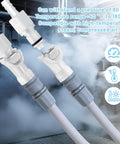 10 Pcs 1/4 Inch Quick Disconnect Hose Barb Insert Fittings Set With Plastic Male And Female Couplers, installed view