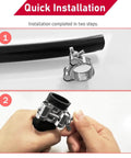 304 Stainless Steel T Bolt Hose Clamps With Handle For Intercooler Pipes And Tubes 26-28mm OD Range Adjustable Heavy Duty Clamp in use