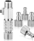 Quick Release Coupling Kit For Spray Gun Hoses, DIY Friendly 1/8 Inch BSP Male And Female Connectors, 5 Connector Set