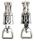 Two Pack Quick Release Panic Snap With Rectangular Swivel One Inch By Four And One Half Inch Heavy Duty Nickel Plated