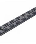 PU350 350mm Universal Long Quick Release Plate with dual dovetail slide rail and D ring screw, made from aviation aluminum.