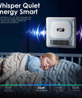 Bathroom Exhaust Fan With Bluetooth Speaker And Heater By BSEED 1800W Dual Heat 230 CFM Vent 3 CCT Plus 5 Color RGB Lighting Negative Ion And Wall Control For Bathroom Or Any Room shown installed in a quiet setting.