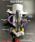 Ultra Quiet Rotary Vane Vacuum Pump For Brake Boosters showcasing components and wiring, ideal for Turbo and Big Cam Engines