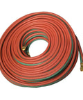 R Grade Pro Twin Welding Hose For Acetylene And Oxygen One Quarter Inch By One Hundred Feet Made In The USA Non Staining Brass Couplings