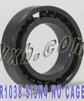 R1038 Full Complement Ceramic Bearing 3/8x5/8x5/32 inch Si3N4 - VXB Ball Bearings