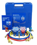 3.5 CFM Single Stage Rotary Vane Vacuum Pump For HVAC Auto AC Refrigerant Recharging With R134a AC Manifold Gauge Set