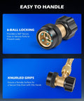R134a Quick Coupler Adapters High And Low Pressure Two Piece Fitting Set With One Quarter Inch Male Flare Quick Connectors shown