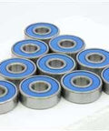 R166-2RS 3/16x3/8x1/8 inch Sealed Miniature Bearings Pack of 10 - VXB Ball Bearings