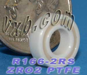 R166-2RS Full Ceramic Bearing 3/16x3/8x1/8 inch Miniature Bearings - VXB Ball Bearings