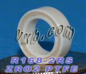 R168-2RS Full Ceramic Bearing 1/4x3/8x1/8 inch Miniature Bearings - VXB Ball Bearings