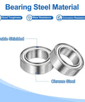R1810ZZ Deep Groove Ball Bearings Double Shielded Chrome Steel with highlights of toughness and wear resistance