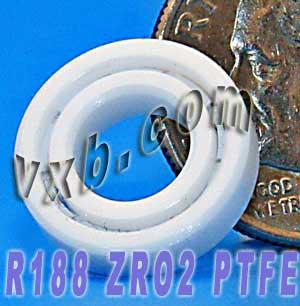 R188 Full Ceramic Bearing 1/4x1/2x1/8 inch Miniature - VXB Ball Bearings