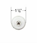 Front view of R3 Roller Shade Clutch for 1 1/8" Tube - Natural, for Roller Shades, showing size measurement 1 1/8 inches.