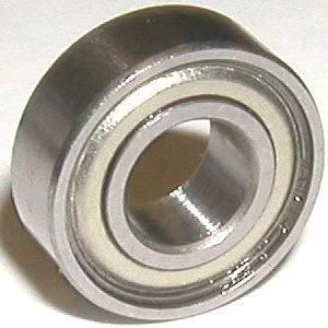 Close-up of 100-Pack R6ZZ-C3 DZW Ball Bearings - C3 clearance, showing chrome steel construction with double metal shields.