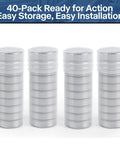 R8 2RS Ball Bearings 40 Pack With Half Inch Bore And One And One Eighth Inch Outer Diameter in storage tubes