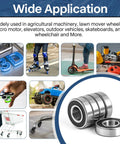 R8 2RS Ball Bearings 40 Pack With Half Inch Bore And One And One Eighth Inch Outer Diameter, wide applications in various machinery