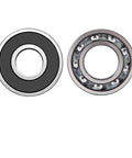 R8 2RS Deep Groove Ball Bearings With Double Rubber Seals And Bearing Steel For All Purpose Motors Wheels Home Appliances Garden Gear One Half By One And One Eighth By Five Sixteenths Inches 16 Pack product front view showing seals and metal structure