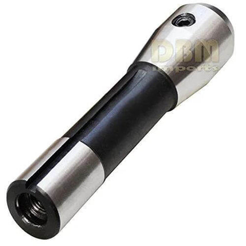 3/8 Inch End Mill Adapter Holder For Bridgeport R8 Shank Milling Cutters With 7/16-20 Drawbar Thread Hardened And Ground For Concentric Precision Bore Ground Shank And Hole Heat Treated For Durability 0.95 Lb visible