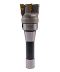 R8 Shank Face End Mill Arbor Kit With 7/16-20UNF Thread, 400R-50-22-4T 50mm 4-Flute Cutter Bore 22mm, front view