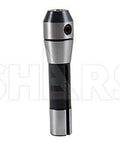 R8 End Mill Tool Holder With Three Eighths Bore And Seven Sixteenths UNF Drawbar Thread, Gauge Length 1.11 In, TIR 0.0004, Not Dual Contact, Milling Tool Mount For CNC Machines, Model 202-5302 By Shars, side view