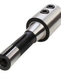 R8 Shank End Mill Holder For Bridgeport Milling Cutter Adapter 1 Inch Bore, precision ground steel with drawbar thread view