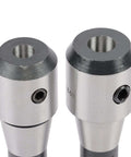 Close-up of End Mill Holder Set R8 One Half To One And One Quarter Inch, 8 Piece, Bridgeport Type Milling Machine Compatible