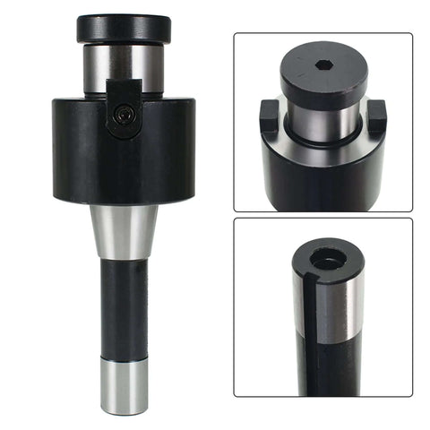 R8 Face Mill Holder With 1-1/4 Inch Arbor 7/16-20UNF Drawbar Thread Shell Mill Arbor Supports 4 To 5 Inch End Mills For Bridgeport Machines