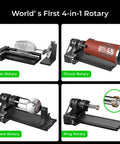 Must Have Accessories Set For P2 And P2S Laser Engraver And Cutter Includes AP2 Smoke Purifier 4-in-1 Rotary Details