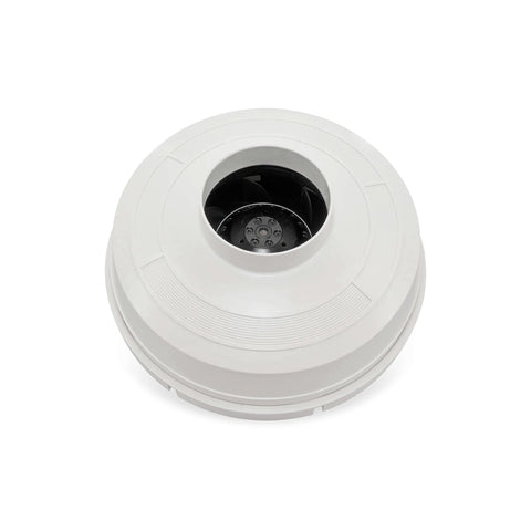 Radon Mitigation Inline Duct Fan, 260 CFM, Quiet And Energy Efficient, 4 Inch Electric Inline Fan In White with Glass Reinforced Poly Resin