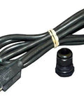 Power cord and connector from Maverick Radon Fan Kit For 3 Inch Installation, Quiet And Energy Efficient Inline Radon Mitigation Fan For 4 Inch Ducting