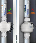 4 Inch Radon Mitigation Fan Installation Kit MIDCVFRUN With Inline Centrifugal Radon Fan Two 4x3 Inch Rubber Couplers And Air Pressure Indicator