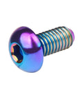 Wanyifa Titanium Bolt M3 8 10 12 15mm Allen Key Head Screw for Bicycle, Rainbow color, close-up of M3x10mm size