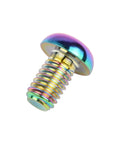 Rainbow titanium button head Torx screw, M6x10mm, for bicycles, motorcycles, and cars from ✝️ Wanyifa Titanium Button Head Torx M5 M6 M8 x10 12 15 20 25 30 35 40mm for Bicycle Motorcycle Car Screw Pack of 6