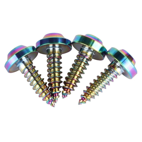 4 rainbow-colored titanium M5 18mm self tapping screws with T25 Torx head for motorcycles, ✝️ UHDFBDHF 4Pcs Titanium M5 18mm Self Tapping Screw