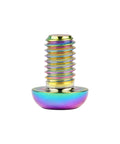 Rainbow screw from Wanyifa Titanium Button Head Torx M6x10mm for bike, motorcycle, car. Sleek design, pack of 6.