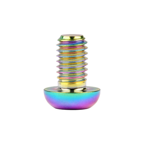 Rainbow screw from Wanyifa Titanium Button Head Torx M6x10mm for bike, motorcycle, car. Sleek design, pack of 6.