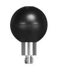 Two Pack Ball Mount Adapters With One Inch Rubber And Stainless Steel Ball And One Quarter Twenty Threaded Post For RAM Mounts B Size Compatibility