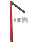 Adjustable Plumbing Wrench Set 8-13mm Ratcheting Spanners for Faucet Installation and Pipe Repair with red handle