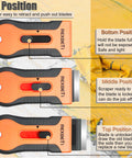3 position retractable Razor Blade Scraper Tool Set 2 Pack With 80 Replacement Blades Metal And Plastic For Home Improvement