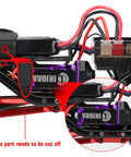 RC Brushed 050 50T Pro High Torque Motor With Mount For SCX24 1 24 Scale Crawler Upgrade illustrating installation detail