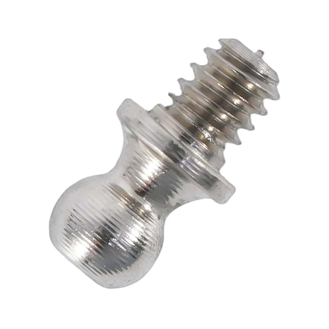 Close-up of a metal hex ball head screw from the 14 Pcs Hex Ball Head Screws TA0011 for 1/32 and 1/35 RC Climbing Cars.