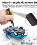 Using a 0 To 14mm RC Body Reamer Tool With Precision Scale Eyech 2 Pack Pro Grade Built Tough High Strength Aluminum Expanding Hole Puncher For RC Car Shells Plastic Sheets Aircraft Models And DIY Projects Black on RC car shell.