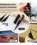 0 To 14mm RC Body Reamer Tool With Precision Scale Eyech 2 Pack Pro Grade Built Tough High Strength Aluminum Expanding Hole Puncher For RC Car Shells Plastic Sheets Aircraft Models And DIY Projects Black