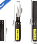 RC Car Hole Opener Reamer Kit 2 Pack 0 to 14mm Expanding Drill Tool With Bevel Design, Laser Marked Scale For Precision