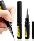 RC Car Hole Opener Reamer Kit 2 Pack 0 to 14mm Expanding Drill Tool With Bevel Design, Laser Marked Scale, Safety Sleeve, black metal body.