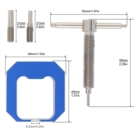 RC Motor Pinion Gear Puller Set Universal Gear Puller Remover For Vehicle Models And Small Motors Blue Gear Puller