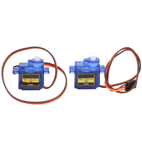 Two SG90 servos for Brushless RC Airplane Motor Kit With 2212 KV2200 Motor 40A ESC XT60T Connector in durable design.