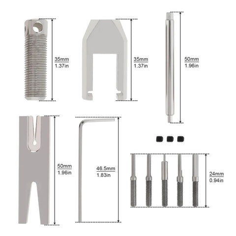 RC Motor Pinion Gear Puller Set Universal Gear Puller Remover For Vehicle Models And Small Motors with multiple tools and pins.